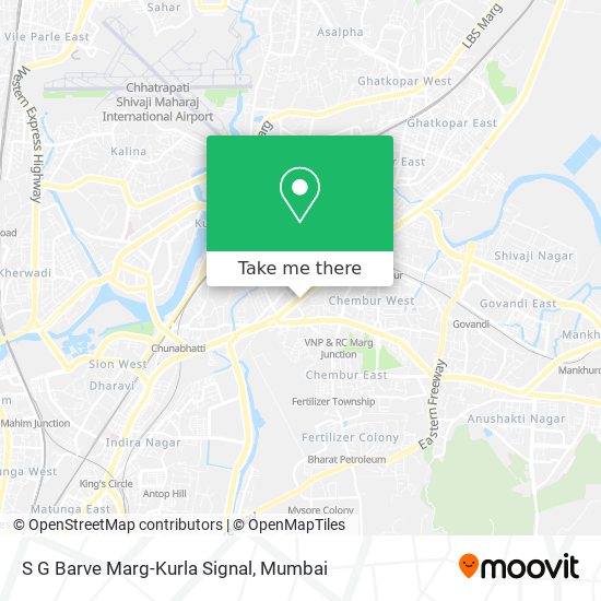 S G Barve Marg-Kurla Signal map