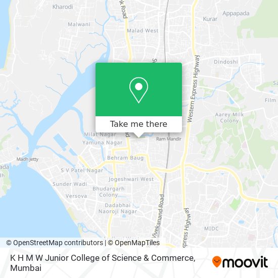 K H M W Junior College of Science & Commerce map