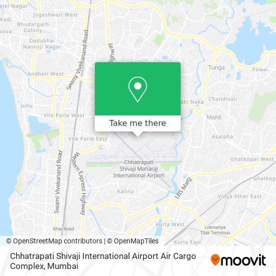 Chhatrapati Shivaji International Airport Air Cargo Complex map