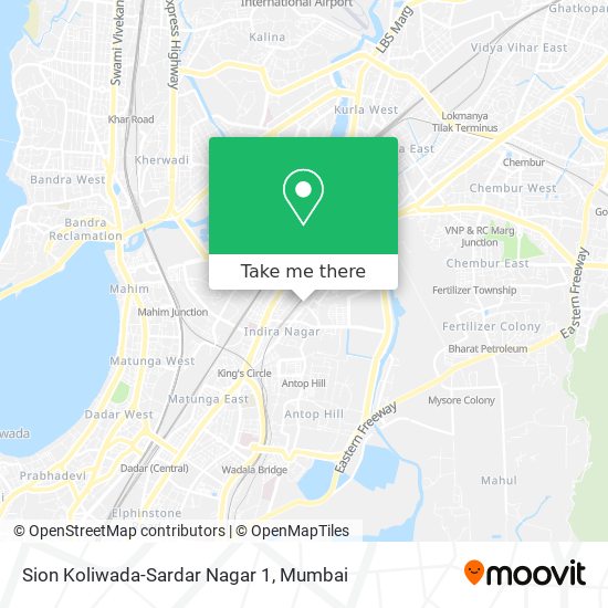 Sion Koliwada-Sardar Nagar 1 map
