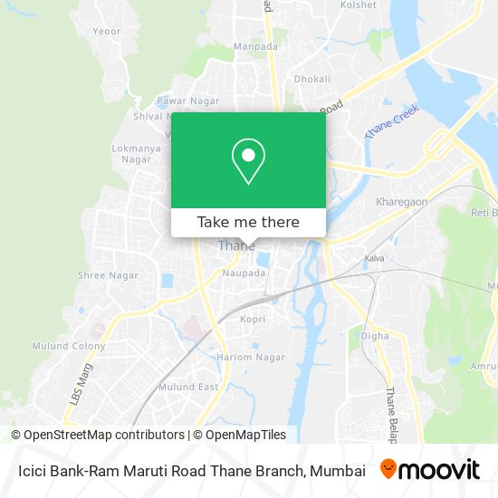 Icici Bank-Ram Maruti Road Thane Branch map