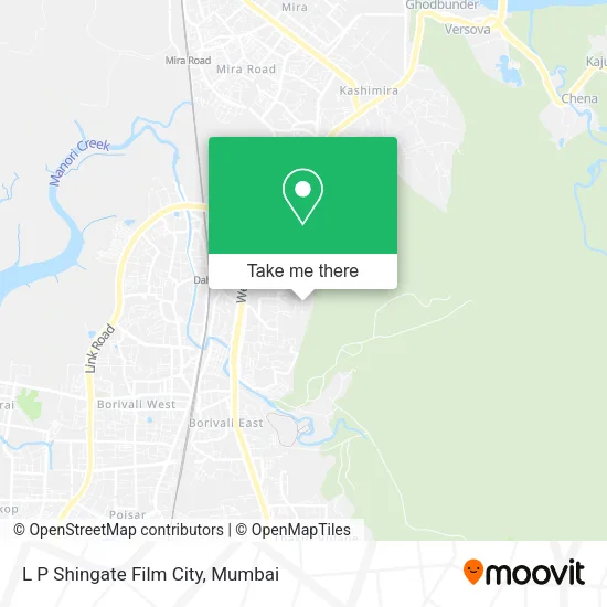 L P Shingate Film City map
