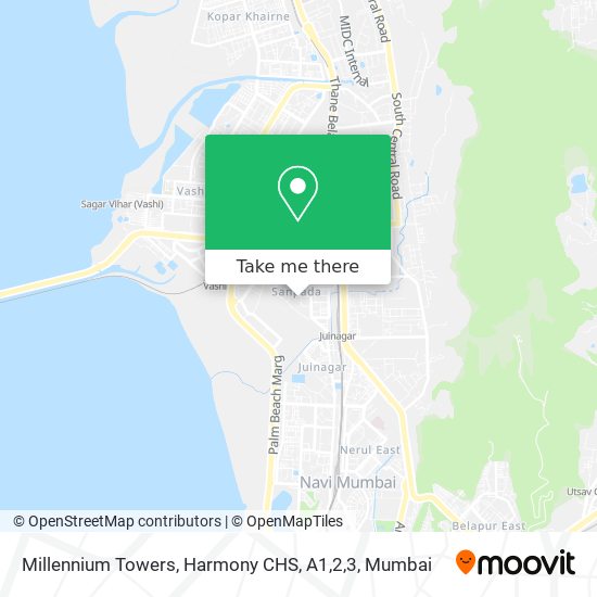 Millennium Towers, Harmony CHS, A1,2,3 map