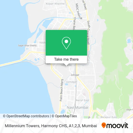 Millennium Towers, Harmony CHS, A1,2,3 map