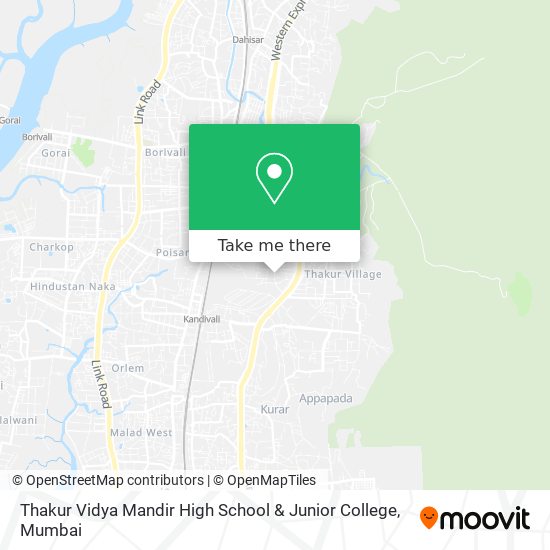 Thakur Vidya Mandir High School & Junior College map