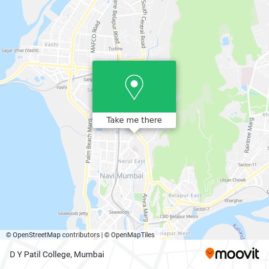 D Y Patil College map