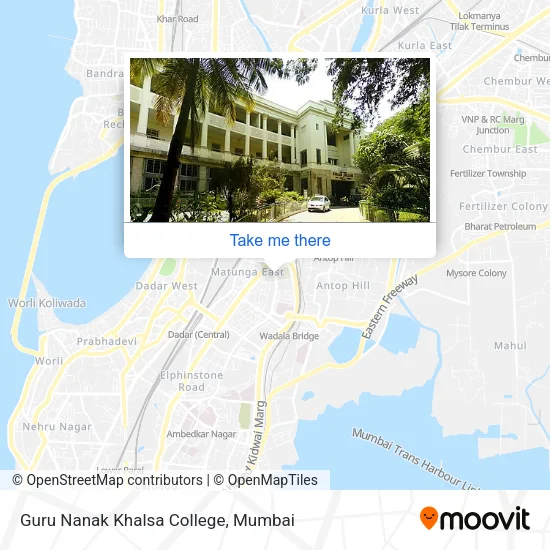 Guru Nanak Khalsa College map