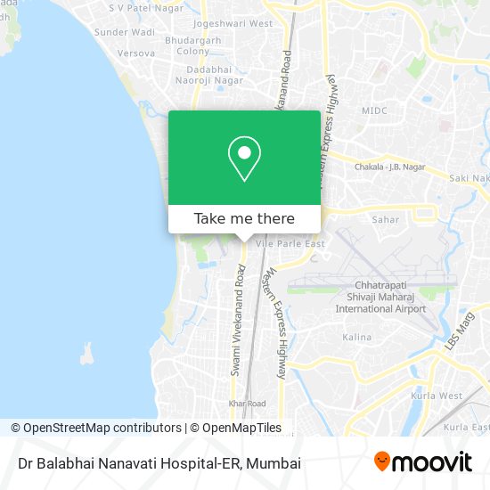 Dr Balabhai Nanavati Hospital-ER map