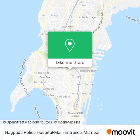 Nagpada Police Hospital-Main Entrance map