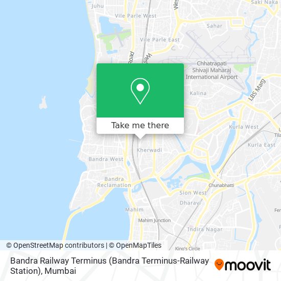 Bandra Railway Terminus map