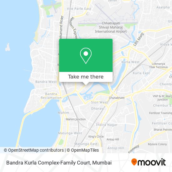 Bandra Kurla Complex-Family Court map