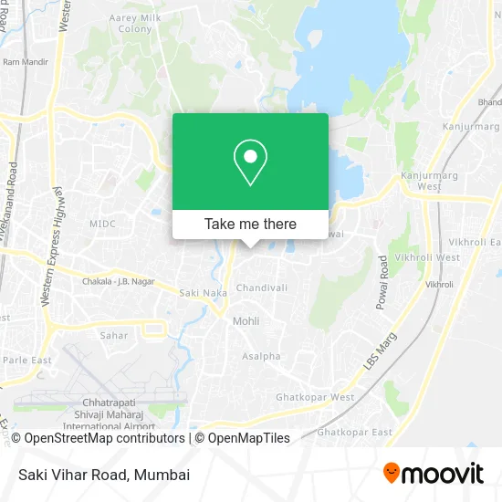 Saki Vihar Road map