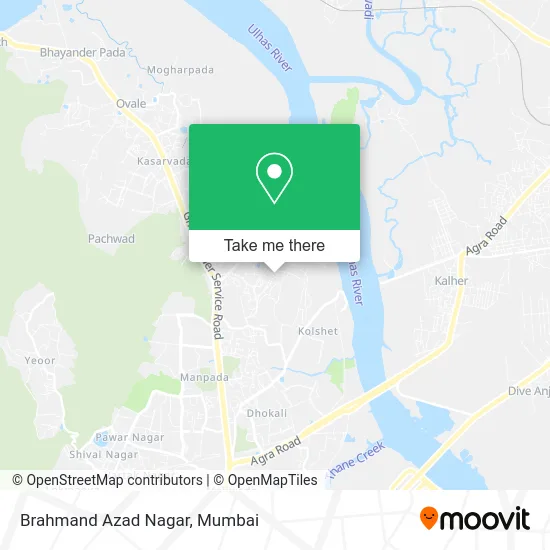 Brahmand Azad Nagar map