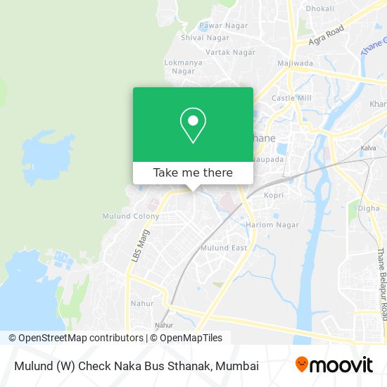 Mulund (W) Check Naka Bus Sthanak map