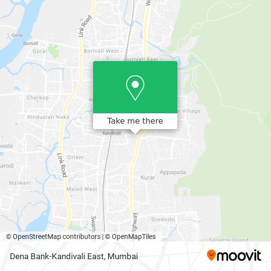 Dena Bank-Kandivali East map