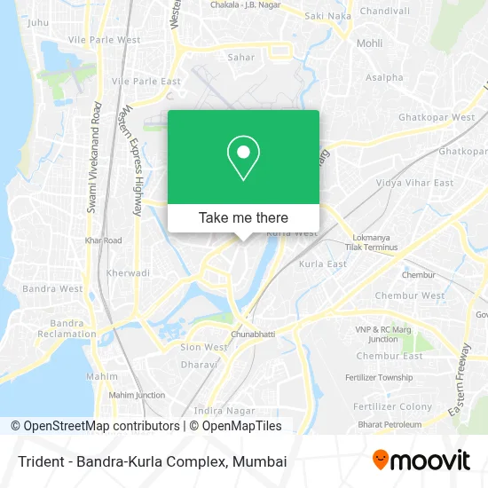 Trident-Bandra-Kurla Complex map