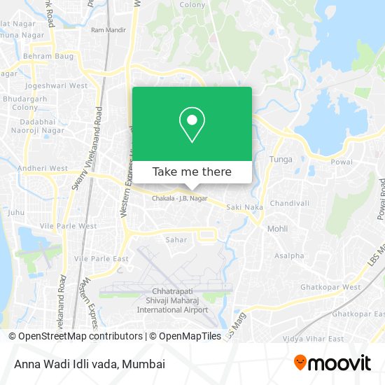 Anna Wadi Idli vada map