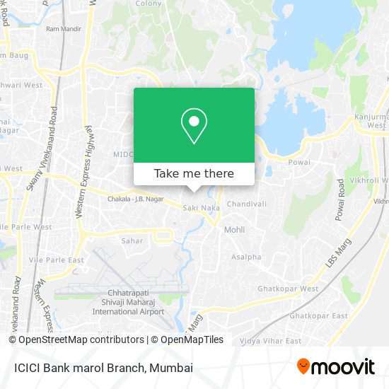 ICICI Bank marol Branch map