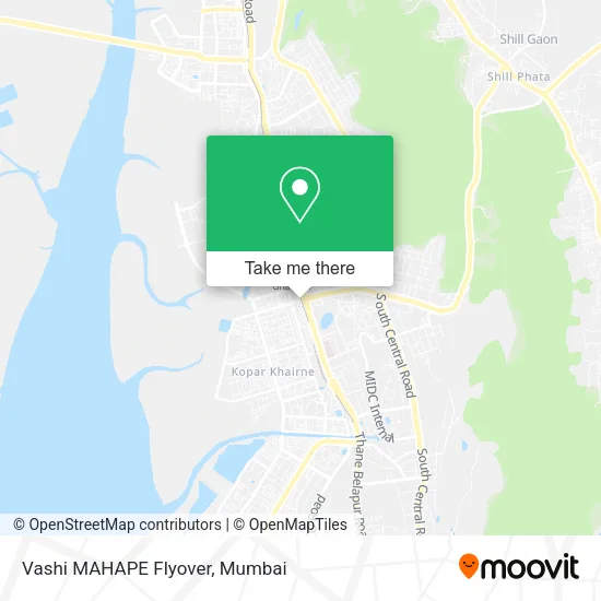 Vashi MAHAPE Flyover map
