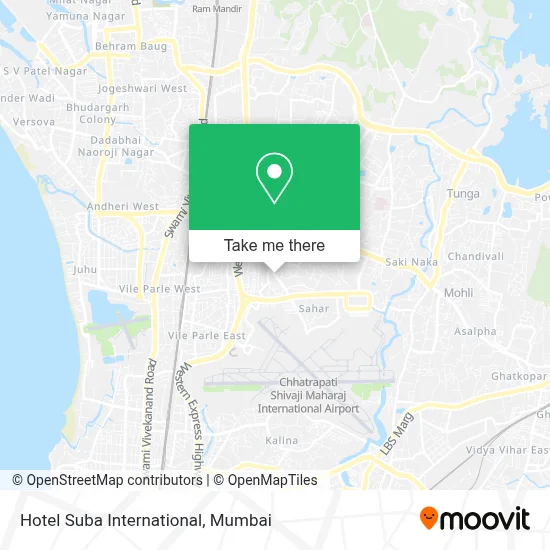 Hotel Suba International map