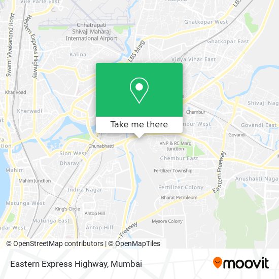 Eastern Express Highway map