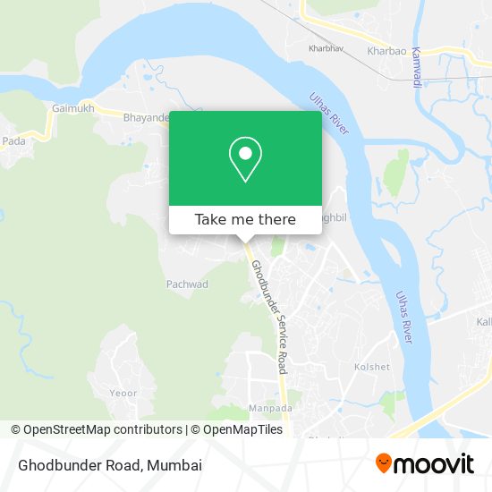 Ghodbunder Road map