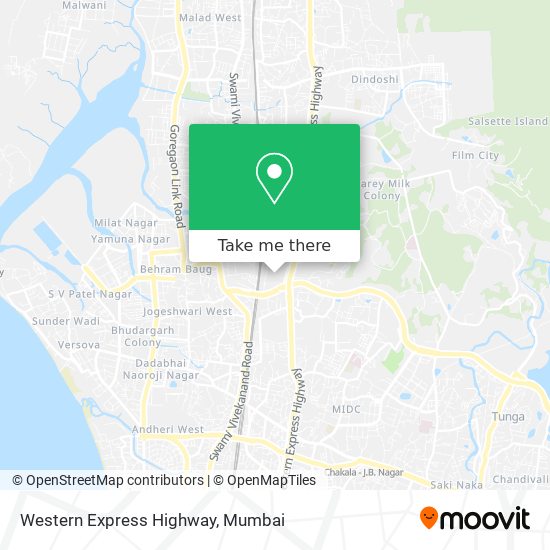 Western Express Highway map