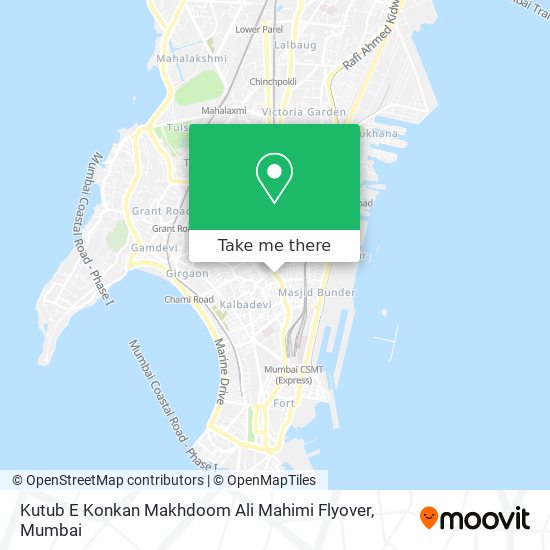 Kutub E Konkan Makhdoom Ali Mahimi Flyover map