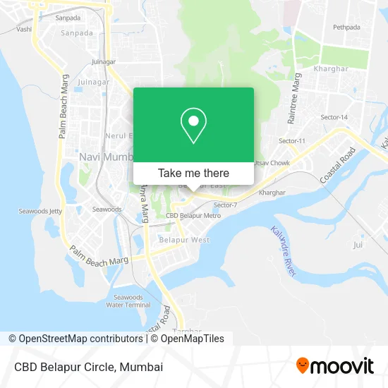 CBD Belapur Circle map