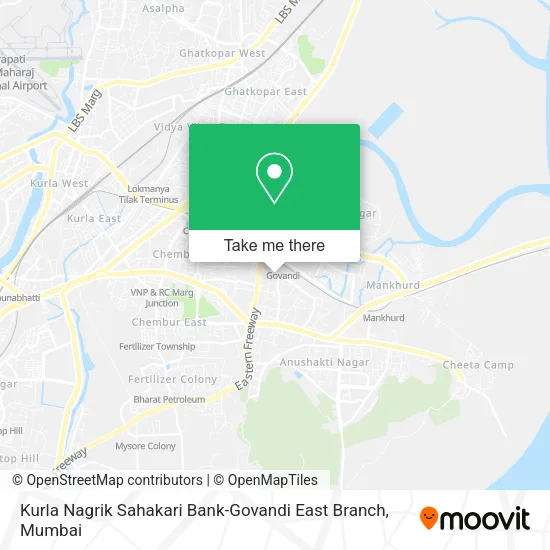 Kurla Nagrik Sahakari Bank-Govandi East Branch map