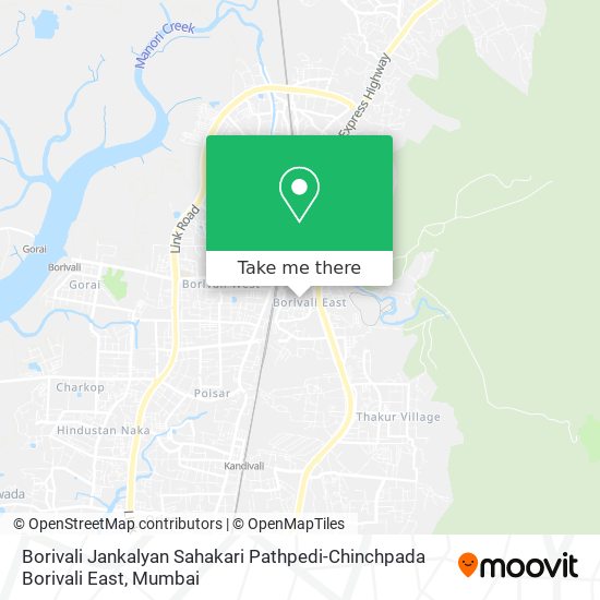 Borivali Jankalyan Sahakari Pathpedi-Chinchpada Borivali East map