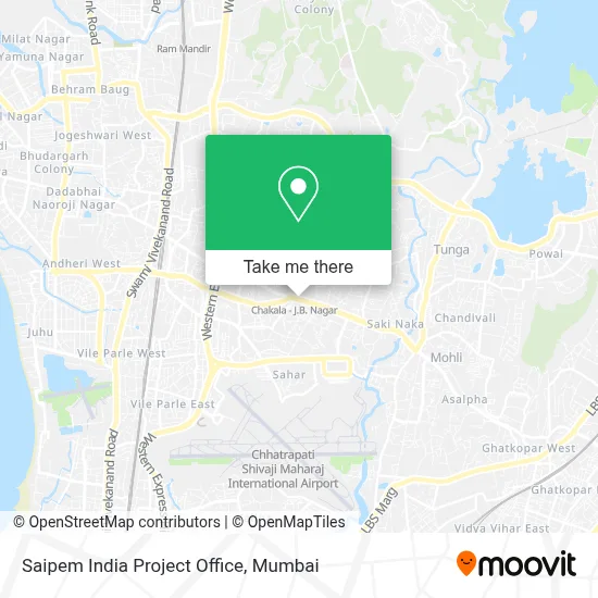 SAIPEM INDIA PROJECT OFFICE map