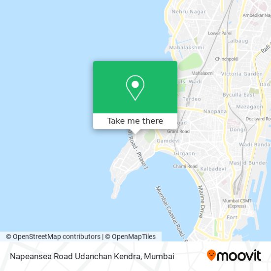 Napeansea Road Udanchan Kendra map