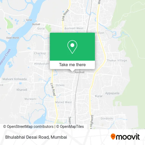 Bhulabhai Desai Road map