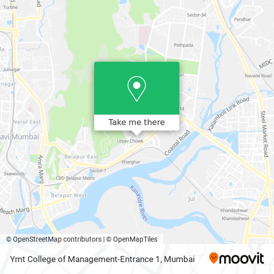 Ymt College of Management-Entrance 1 map