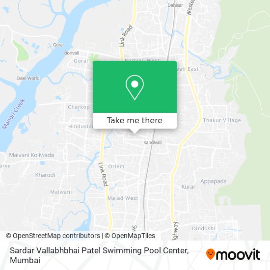 Sardar Vallabhbhai Patel Swimming Pool Center map