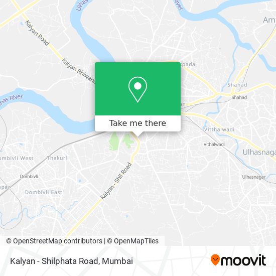 Kalyan - Shilphata Road map