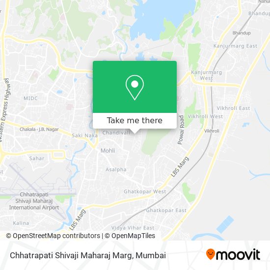 Chhatrapati Shivaji Maharaj Marg map