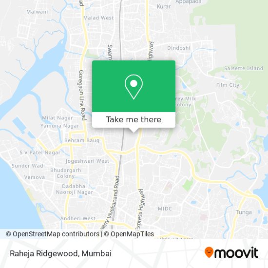 Raheja Ridgewood map