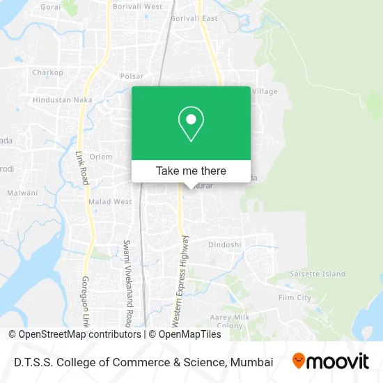 D.T.S.S. College of Commerce & Science map