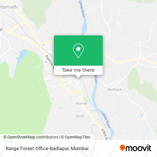 Range Forest Office-Badlapur map
