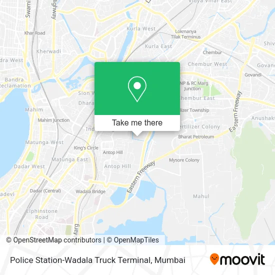 Police Station-Wadala Truck Terminal map