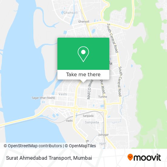 Surat Ahmedabad Transport map