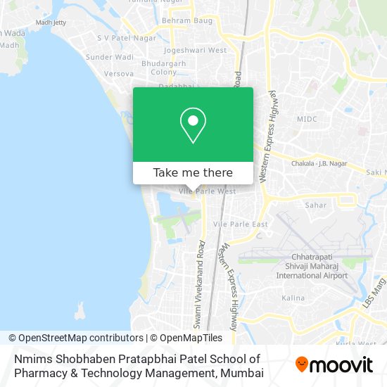 Nmims Shobhaben Pratapbhai Patel School of Pharmacy & Technology Management map