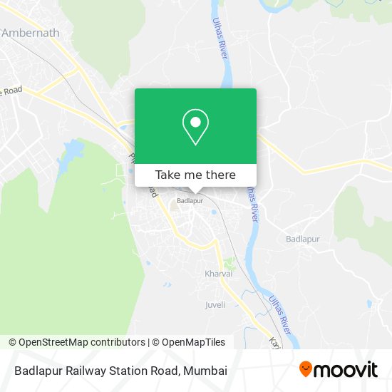 Badlapur Railway Station Road map