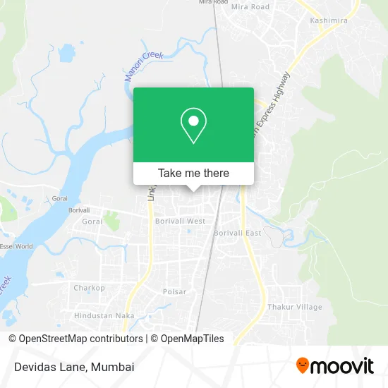 Devidas Lane map