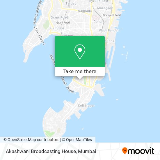 Akashwani Broadcasting House map