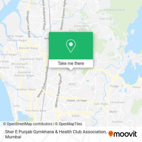Sher E Punjab Gymkhana & Health Club Association map