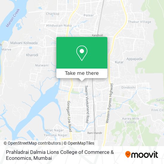 Prahladrai Dalmia Lions College of Commerce & Economics map