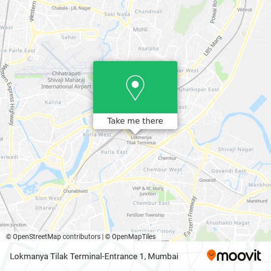 Lokmanya Tilak Terminal-Entrance 1 map